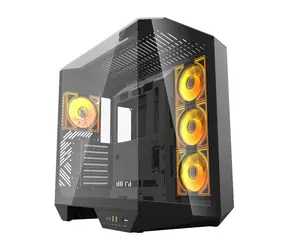 darkFlash DY470 černá / ATX / 4x 120 mm / 2x USB-A / 1x USB-C / průhledná bočnice / bez zdroje 