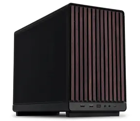 Lian Li DAN Cases A3-mATX Wood edition černá  / mATX / mini-ITX / 2x USB-A 3.0 + USB-C 3.1 / bez zdroje 