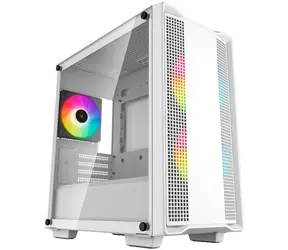 DEEPCOOL CC360 ARGB bílá / mATX / 1x USB-A 3.2 / 1x USB-A 2.0 / 3x 120mm RGB / bez zdroje / průhledná bočnice