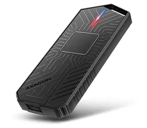 AXAGON EEM2-GAM, USB-C 10Gbps - NVMe & SATA SSD GAME M.2 box, bezšroubkový