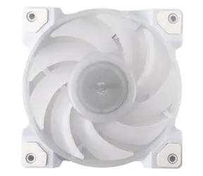 AKASA VEGAS A12 bílá / 120mm / Dual Ball Bearing / 32.7 dB @ 2000 RPM / 52.3 CFM / 4-Pin PWM