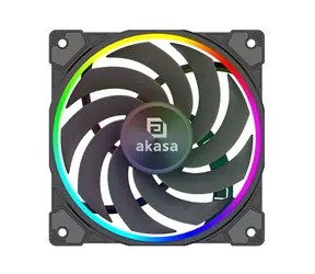 AKASA SOHO AR12 černá / 120mm / Hydro Dynamic Bearing / 31.8 dB @ 2000 RPM / 58.3 CFM / 4-Pin PWM