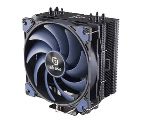 AKASA Alucia H4 Plus N modrá / 1x 120mm / Hydro Dynamic Bearing / 33.1 dB @ 2000 RPM / 56.3 CFM / AMD + intel