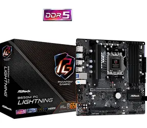 ASRock B650M PG LIGHTNING / B650 / AM5 / 4x DDR5 / 1x 2.5GLAN / mATX