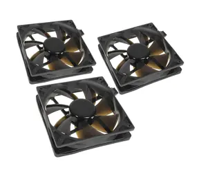 Noiseblocker BlackSilent Pro Fan PLPS černá 3ks / 120mm / 24 dB @ 1500 RPM / 58.86 CFM / 4-Pin PWM