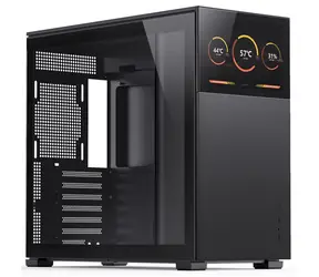 Jonsbo D41 Screen černá / ATX / 1x USB-A 3.2 / 1x USB-C 3.2 / bez zdroje / displej / průhledná bočnice 