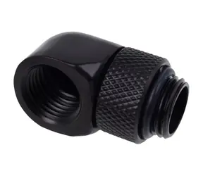 Alphacool Eiszapfen 90° L-angle adapter short 1/4" černá