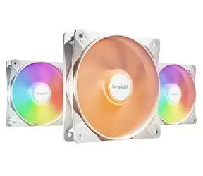 be quiet! Light Wings LX ARGB PWM 3ks bílá / 120mm / Rifle Bearing / 25.5 dB @ 1600 RPM / 51.5 CFM / 4-Pin PMW + 3-Pin