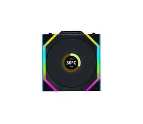 Lian Li UNI FAN SL Wireless LCD Černý  / ARGB / 120mm / 1900rpm / 29.5dBA / 58 CFM / 4 pin