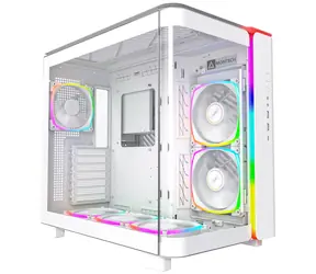 Montech KING 95 PRO bílá / ATX / 2x USB-A / 1x USB-C / 2x 140mm + 4x 120mm / bez zdroje / průhledná bočnice 
