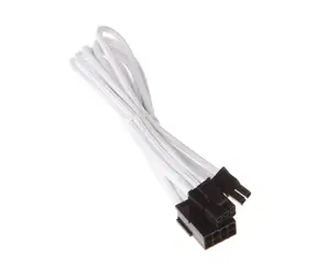 SilverStone Prodlužovací kabel 8-Pin-PCIe na 6+2-Pin-PCIe - 250mm bílá