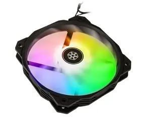 SilverStone Shark Force ARGB černá / 160mm / Fluid Dynamic Bearing / 38.1 dB @ 1600 RPM / 160 CFM / 4-Pin PWM