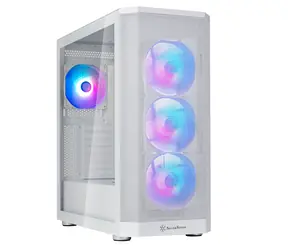 Silverstone FARA 514X bílá / ATX / 2x USB-A 3.0 / 1x USB-C 3.0 / 4x 120mm ARGB / bez zdroje / průhledná bočnice