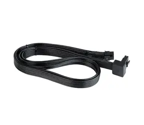 Silverstone PP14-90 černá / 90° kabel 12VHPWR / 650 mm