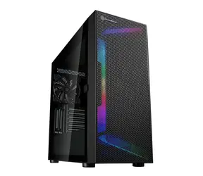 SilverStone SETA H1 černá / SSI-EEB / 2x USB-A 3.0 / 1x USB-C / bez zdroje / průhledná bočnice