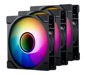 PHANTEKS M25 Gen2 PWM D-RGB 3ks černá / 120mm / Hydraulic Bearing / 35.13 dB @ 2000 RPM / 72.72 CFM / 4-Pin PWM + 3-Pin