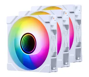 PHANTEKS M25 Gen2 PWM D-RGB Reverse Blade 3ks bílá / 120mm / Hydraulic Bearing / 39.28 dB @ 2000 RPM / 73.69 CFM