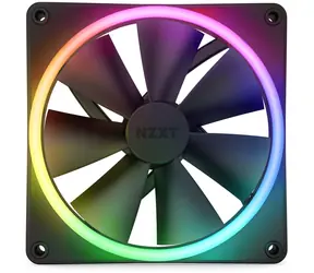 NZXT F140 RGB DUO černá / 140mm / Fluid Dynamic Bearing / 36 dB @ 1800 RPM / 89 CFM / 4-Pin PWM