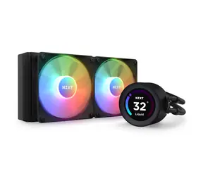 NZXT Kraken Elite RGB 240 černá / 2x 120mm / Fluid Dynamic Bearing / 33.88 dB @ 1800 RPM / 78.86 CFM / AMD + Intel