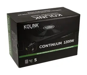 Kolink Continuum 80 PLUS Platinum 1200W černá / ATX / 1200W / 80PLUS Platinum / Aktivní PFC / modulární