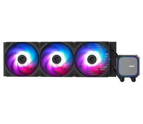 MSI MAG CoreLiquid A13 360 černá / 3x 120mm / 31.1 dB @ 2000 RPM / 62.6 CFM / AMD + Intel