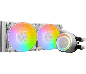 MSI MAG CoreLiquid I240 bílá / 2x 120mm / 32.8 dB @ 2350 RPM / 70.7 CFM / AMD + Intel
