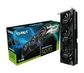 Palit GeForce RTX 5070 Infinity 3  12GB / 2512MHZ / 12GB GDDR7 / 192-bit / 1x HDMI + 3x DP / 650W (16)