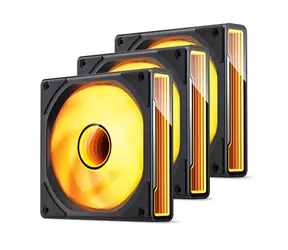 Jonsbo ZK-120B 3ks černá / 120mm / Fluid Dynamic Bearing / 36.6 dB @ 2400 RPM / 65.26 CFM / 4-pin PWM + 3-Pin