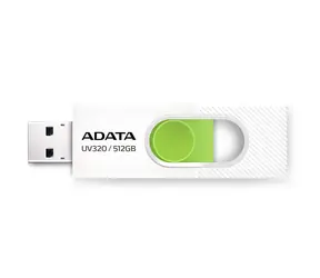 ADATA AUV320  512GB bílá / USB 3.2 / USB-A / čtení až 100 MB/s