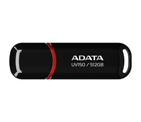 ADATA AUV 150  512GB černá / USB 3.2 / USB-A / čtení až 100 MB/s