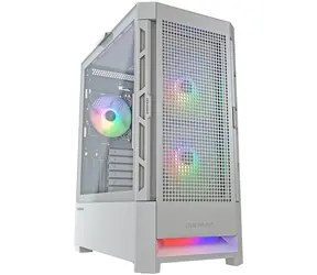 COUGAR Airface RGB bílá / PC skříň / E-ATX / ATX / micro-ATX / mini-ITX / RGB / průhledná bočnice / bez zdroje