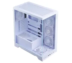 ADATA XPG INVADER bilá / 2x USB 3.2 / bez zdroje / průhledná bočnice