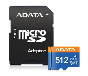 ADATA SDXC 512GB/ UHS-I / U1 / R: 100MBs / W: 25MBs 
