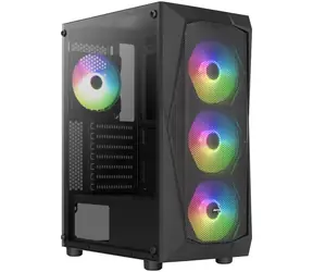 Aerocool Falcon V2 černá / ATX / 2x USB-A 3.0 / 1x USB-A 2.0 / 4x 120mm / bez zdroje / průhledná bočnice 