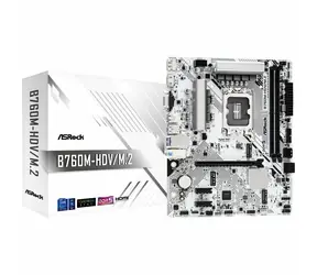 ASRock B760M-HDV/M.2 / B760M / LGA 1700 / 2x DDR5 / 2x PCIex16 / 2.5GLAN / mATX
