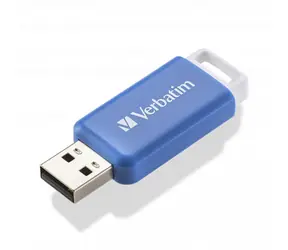 Verbatim DataBar 64GB modrá / Flash Disk / USB-A 2.0
