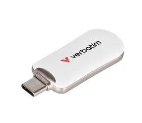 Verbatim Plectra 512GB bílá / Flash Disk / USB-C 3.0 / až 100 MBs