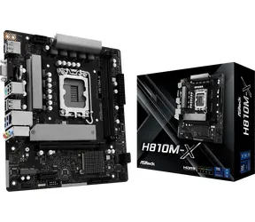 ASRock H810M-X / H810 / LGA 1851 / 2x DDR5 / PCIEx 16 / 2.5GLAN / mATX