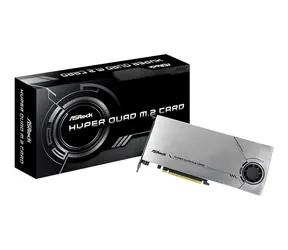 ASRock Hyper Quad M.2 Card / PCIe 4.0 x16 / 4 x M.2