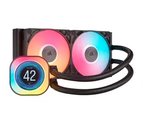 Corsair iCUE LINK TITAN LCD černá / 2x 120mm / 36dB / 300-2100 RPM / 73.5CFM / Intel + AMD