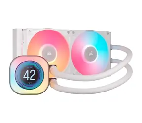 Corsair iCUE LINK TITAN LCD bílá / 2x 120mm / 36dB / 300-2100 RPM / 73.5CFM / Intel + AMD
