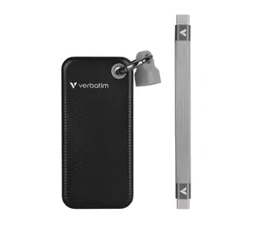 Verbatim Pocket SSD Externí disk 1TB černá / USB-C 3.2 Gen 2 / R: 1000MBs / W: 1000MBs 