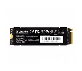 Verbatim Vi7000G 1TB / M.2 2280 / PCI-E NVMe Gen4 / R: 7000MBs / W:5000MBs