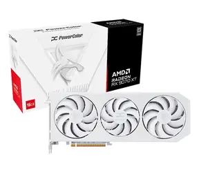 PowerColor Hellhound Radeon RX 9070 XT Spectral White 16GB / 3010 MHz / 16GB GDDR6 / 256-bit / 1x HDMI + 3x DP / 700W