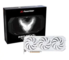 PowerColor Red Devil Radeon RX 9070 XT Spectral White 16GB / 3060 MHz / 16GB GDDR6 / 256-bit / 1x HDMI + 3x DP / 700W