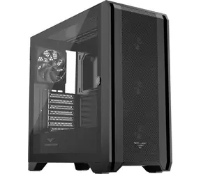 PREYON Nest Windy černá / ATX / USB-A 3.0 /USB-A 2.0 / USB-C / 4x 120mm / bez zdroje / průhledná bočnice 