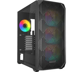 Sharkoon AK3 RGB černá / ATX / 2x USB 3.2 / 1x USB-C / 4x 120mm / bez zdroje / průhledná bočnice