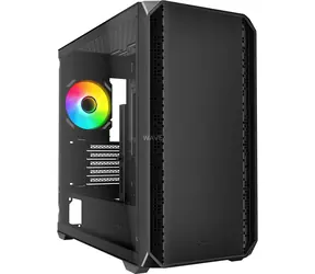 Sharkoon MK2 RGB černá / Micro ATX / 2x USB 3.2 / 1x USB-C / 2x 120mm / bez zdroje / průhledná bočnice