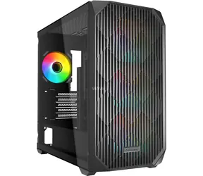 Sharkoon MK3 RGB černá / Micro ATX / 2x USB 3.2 / 1x USB-C / 4x 120mm / bez zdroje / průhledná bočnice