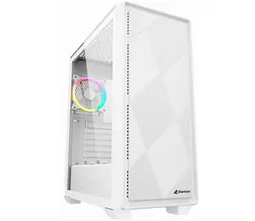 Sharkoon VS8 RGB bílá / ATX / 2x USB 3.0 /  1x USB-C /3x 120mm / bez zdroje / průhledná bočnice